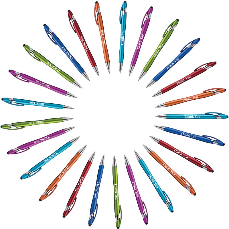 Express Pencils Thank You Gift Stylus Pens For All TouchScreen Devices - 2 in 1 Combo Pen for Events, Parties, Employee Appreciation & More (25 Pack) - Image 1